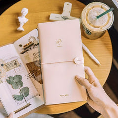 Macaron Fresh Series PU Cover Inner Core Basic Plan Diary Notebook Suit