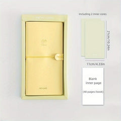 Macaron Fresh Series PU Cover Inner Core Basic Plan Diary Notebook Suit