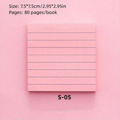 Checkered Sticky Notes Notepad for Students