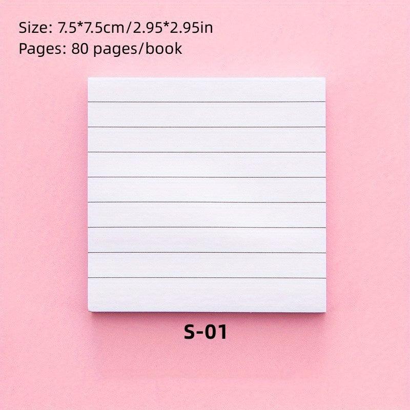 Checkered Sticky Notes Notepad for Students