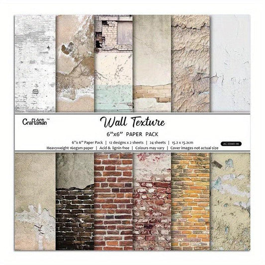 12 Sheets DIY Album Stickers Patterned Paper Series