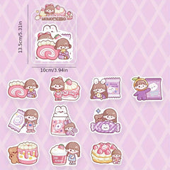 100 Pcs Cartoon Note Paper Pack Student DIY Material Paper
