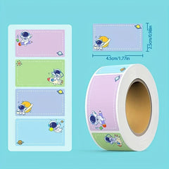 Cartoon Student Name Sticker Self-adhesive Waterproof Tear-resistant Memo