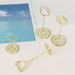 Peacock Circle Love Business Card Holder - Desktop Memo Holder