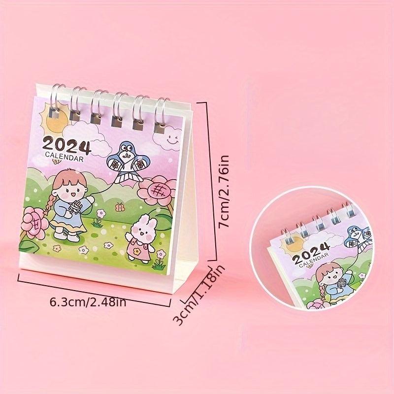 Cartoon Mini Desktop Small Table Calendar Monthly Calendar