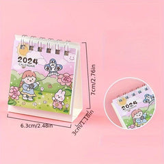 Cartoon Mini Desktop Small Table Calendar Monthly Calendar