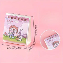Cartoon Mini Desktop Small Table Calendar Monthly Calendar