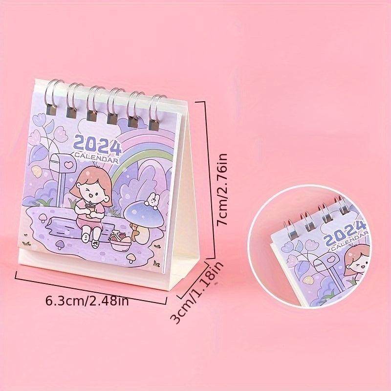 Cartoon Mini Desktop Small Table Calendar Monthly Calendar