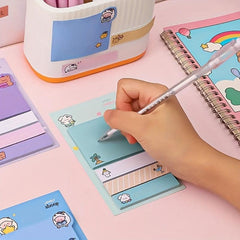4pcs Cartoon Animal Sticky Note Set - Cute Animal Message Post
