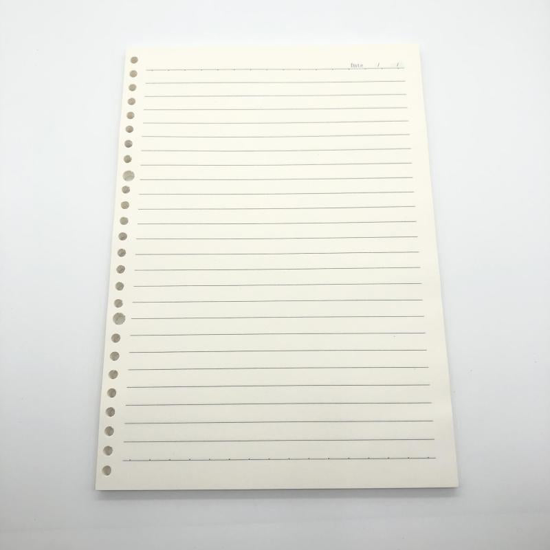 B5 Journal Notebook Refills 26 Holes 60 Sheets