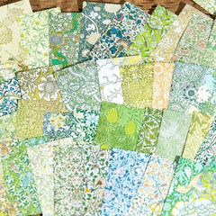 100 Sheets Vintage Flower Patterned Paper for Scrapbooking & Crafts
