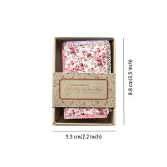 100 Sheets Vintage Flower Patterned Paper for Scrapbooking & Crafts