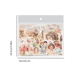 100pcs Retro Wave Series Butterfly Diary Stickers