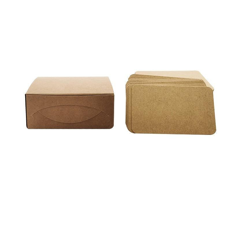 100pcs Box Blank DIY Round Corner Small Card Blank Card