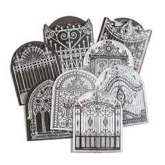 Gothic Castle Series Stickers - European Classical Door & Window Decoration
