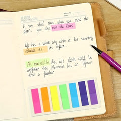140sheets PET Fluorescent Film Sticky Note Label Sticker for Office