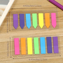 140sheets PET Fluorescent Film Sticky Note Label Sticker for Office