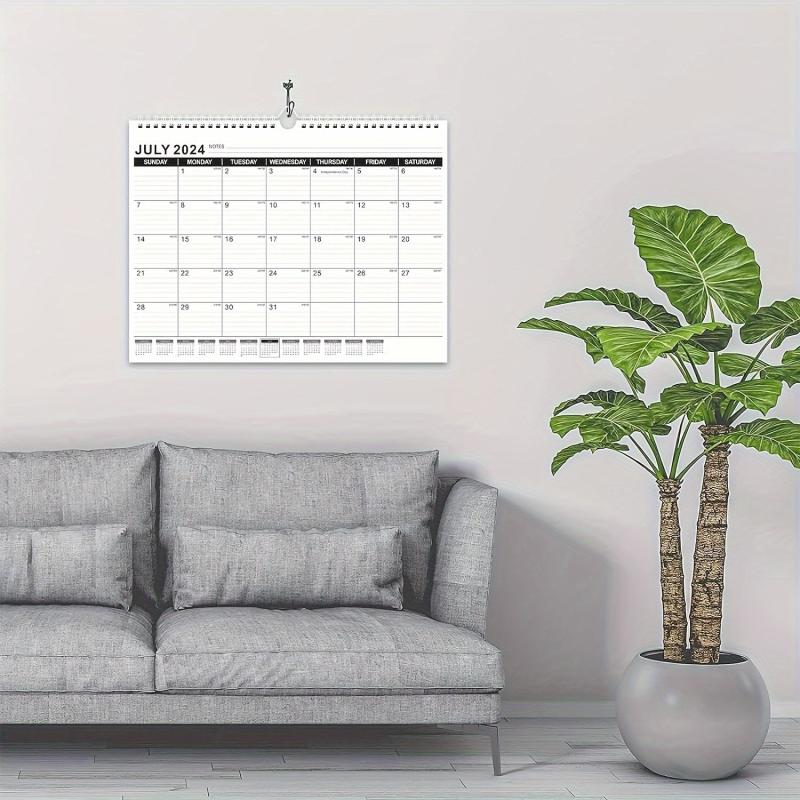 Wall Calendar 18 Monthly Calendar From January To June 36.83 X 27.94 Cm