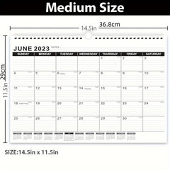 Wall Calendar 18 Monthly Calendar From January To June 36.83 X 27.94 Cm