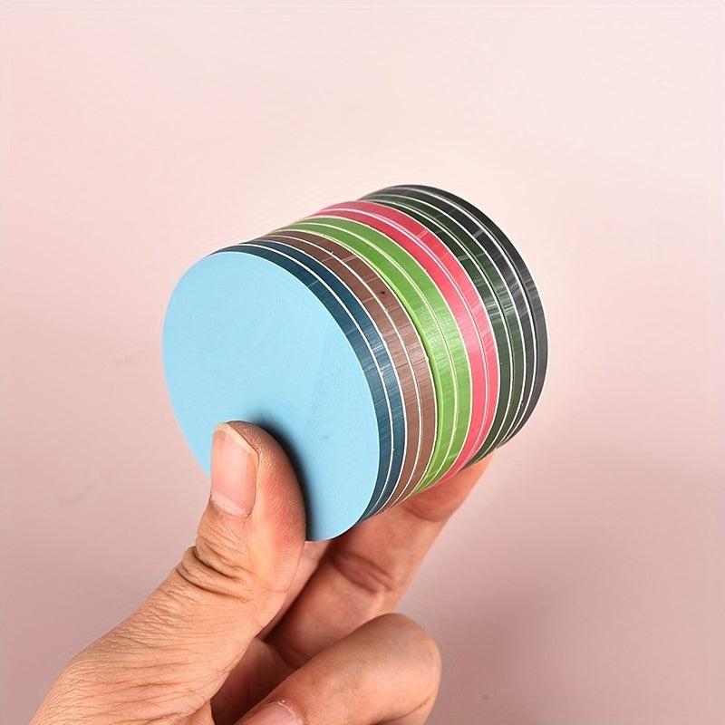 Morandi Round Sticky Notes Multicolor PET Translucent