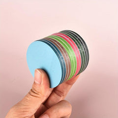 Morandi Round Sticky Notes Multicolor PET Translucent