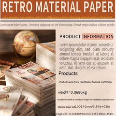 Paper Fairy Tale Weekly Series Retro Hand Account Book Memo Pad