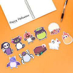 300 Sheets Halloween Cartoon Sticky Notes 10 Books Stickers Page Markers