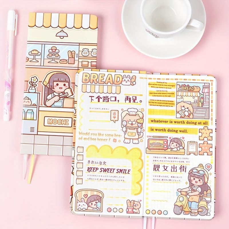 Heart Grid Journal Notebook - Good Looking Weeks Journal Girl