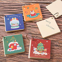 Christmas Notebook Portable Notepad Detachable Loose leaf Student Word Book