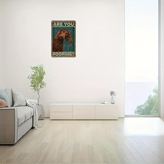 Dog Creative Tin Sign Funny Novelty Metal Sign Retro Wall Decor