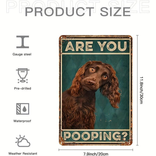 Dog Creative Tin Sign Funny Novelty Metal Sign Retro Wall Decor