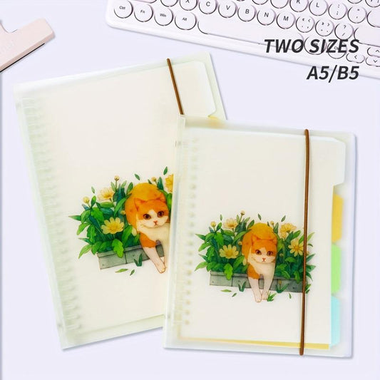 Hongtai B5 Loose Leaf Grid Notebook - 50 Thick Pages, High Value, Non-Sticky