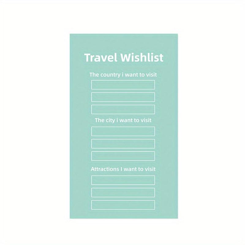 Tourist Memo Daily Plan Student Memo Book