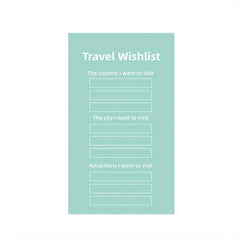 Tourist Memo Daily Plan Student Memo Book
