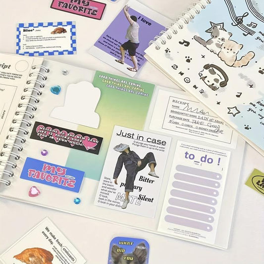A5 Double Sided Diary Release Book Cartoon Journal