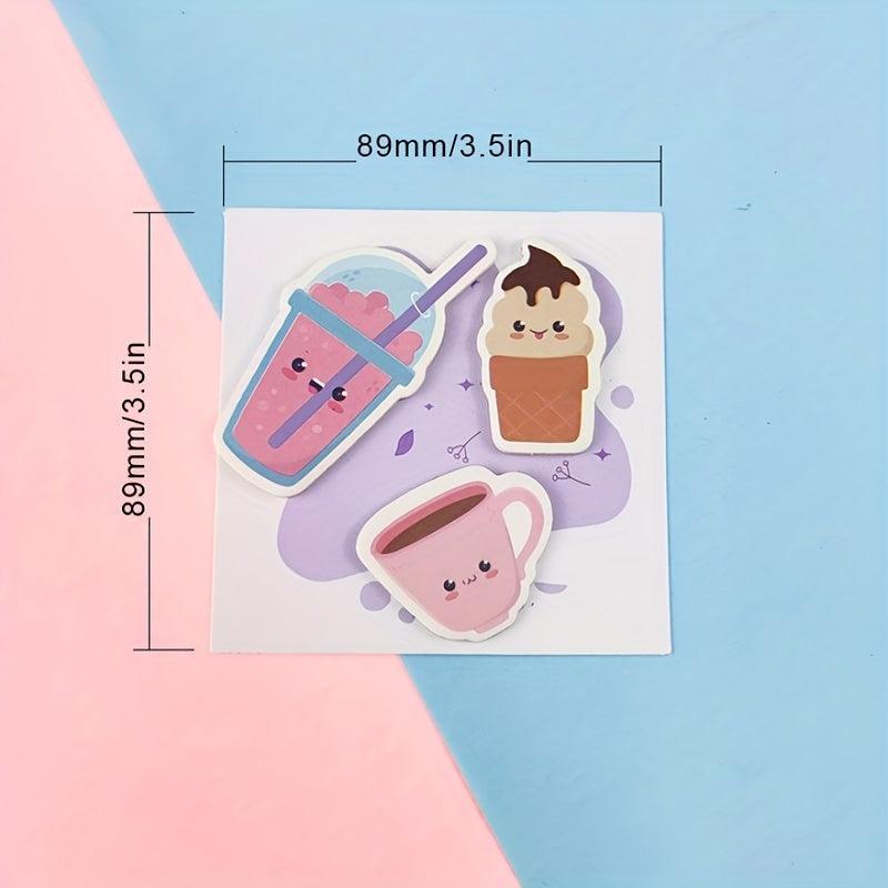 Cute Cartoon Sticky Notes for Students Diary, 60 Pages