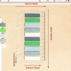 PET Sticky Notes Index Stickers 10 Sets 200 Sheets Labels 1pc