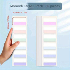 Morandi Color Index Stickers, Writable, Easy to Tear