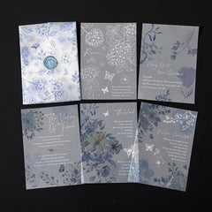 Chinese Style Translucent Paper with Handicraft Flowers