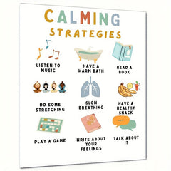 Calming Strategies Student Poster Feelings Print Growth Mindset