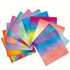 24sheets Rainbow Style DIY Decorative Paper Pad for DIY Crafts