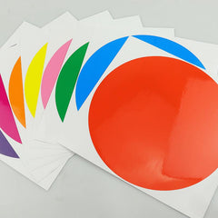 8pcs Colorful Dry Erase Round Whiteboard Marker Stickers