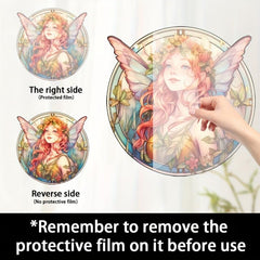Acrylic Alien Fairy Girl Window Wall Decoration