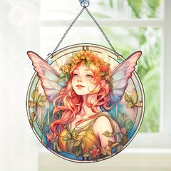 Acrylic Alien Fairy Girl Window Wall Decoration