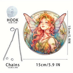 Acrylic Alien Fairy Girl Window Wall Decoration