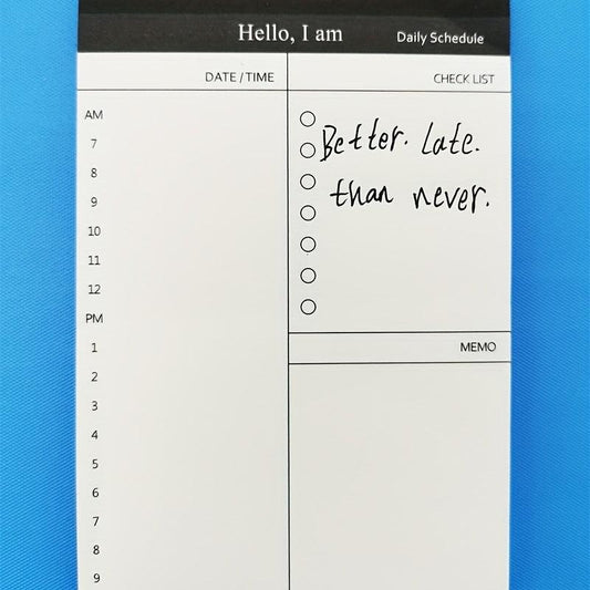50pcs Tearable Notepad Trip Planner Memo Pad Set