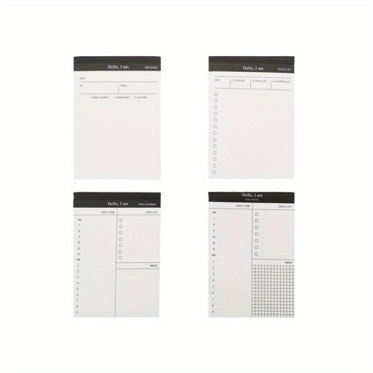 50pcs Tearable Notepad Trip Planner Memo Pad Set