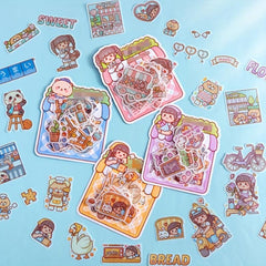 Sweet Potato Hand Ledger Sticker Set - Guka Ins Wind Beauty Girl