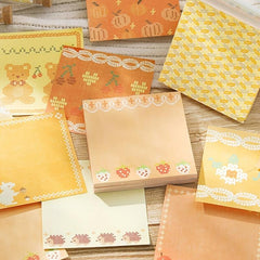 120pcs Fresh & Fabric Dance Sticky Note Paper 80mm