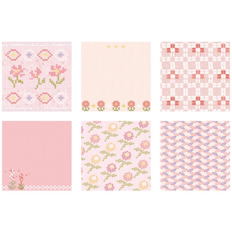 120pcs Fresh & Fabric Dance Sticky Note Paper 80mm